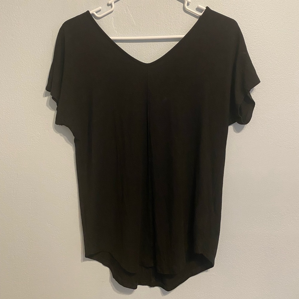 COPY - Catherine Malandrino black v-neck shirt